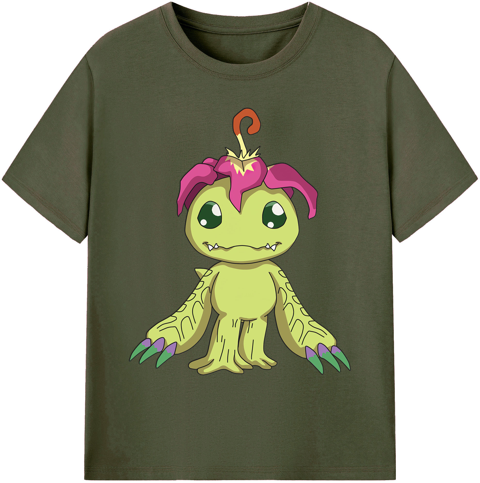 （画像用） Digimon デジタルモンスター/デジモン 綿100％ メンズ半袖Tシャツ｜肌触りやわらか＆通気性